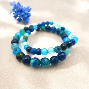 BLUE LACE AGATE BRACELET